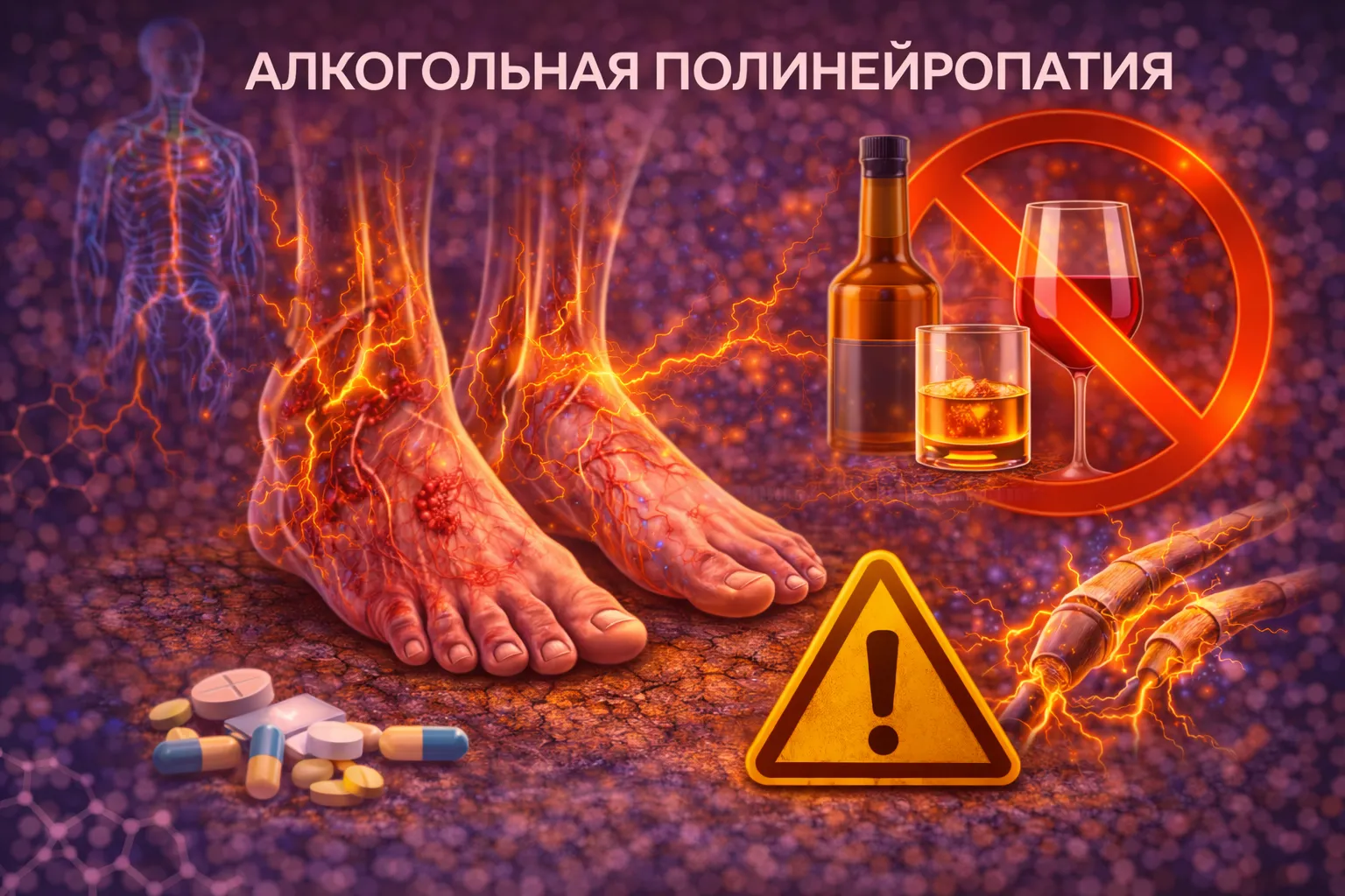 Алкогольная полинейропатия: симптомы и лечение